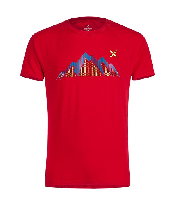 Montura tričko Summit, červená, XL